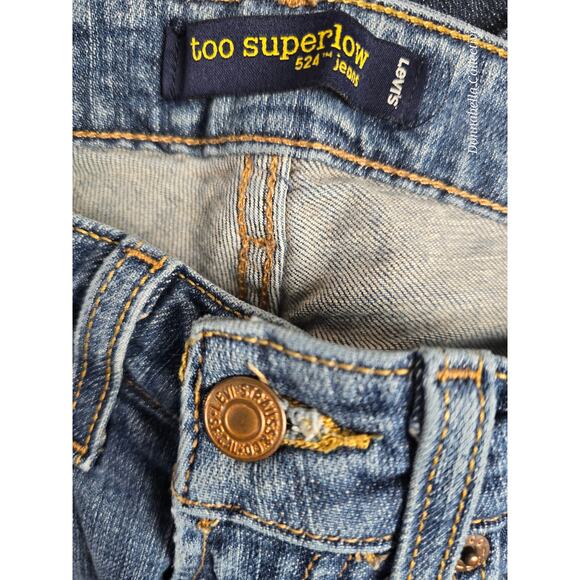 Women's Levi's Too Super Low 524
Skinny Jeans Size 0 Medium. - Picture 3 of 6